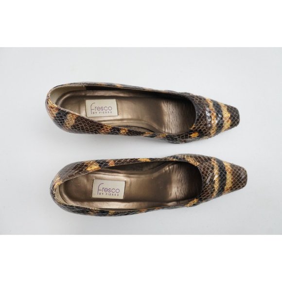Genuine Snakeskin Pumps, Fresco by Pierre - Picture 7 of 8